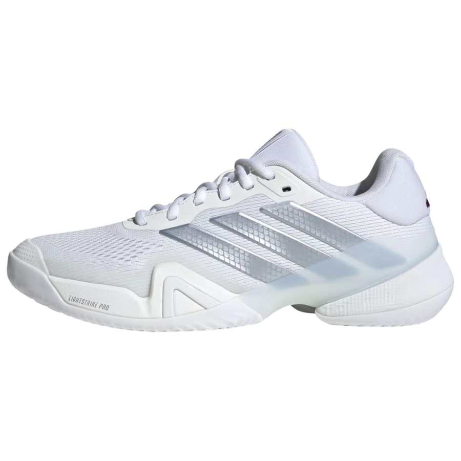 Adidas Adidas BARRICADE 14 Tennis Shoes Men's Low Top Cloud White/Tech Gray Metallic/Burgundy