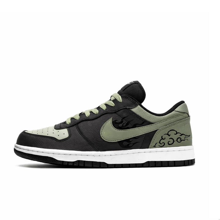 Nike Nike Dunk Skateboard Shoes Men's Low Top Black/Green/White