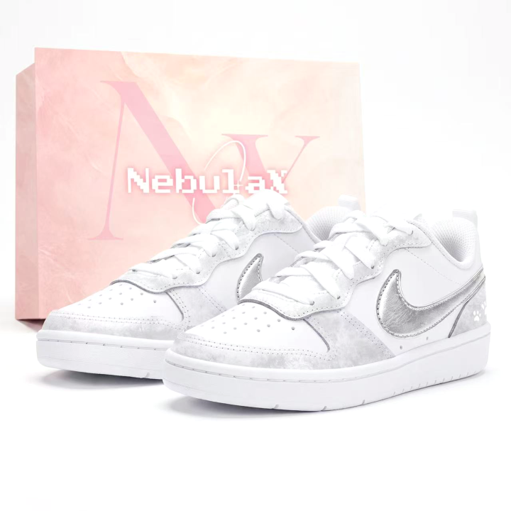 Nike Nike Court Borough Skateboard Shoes Women's Low Top Silver/Gray