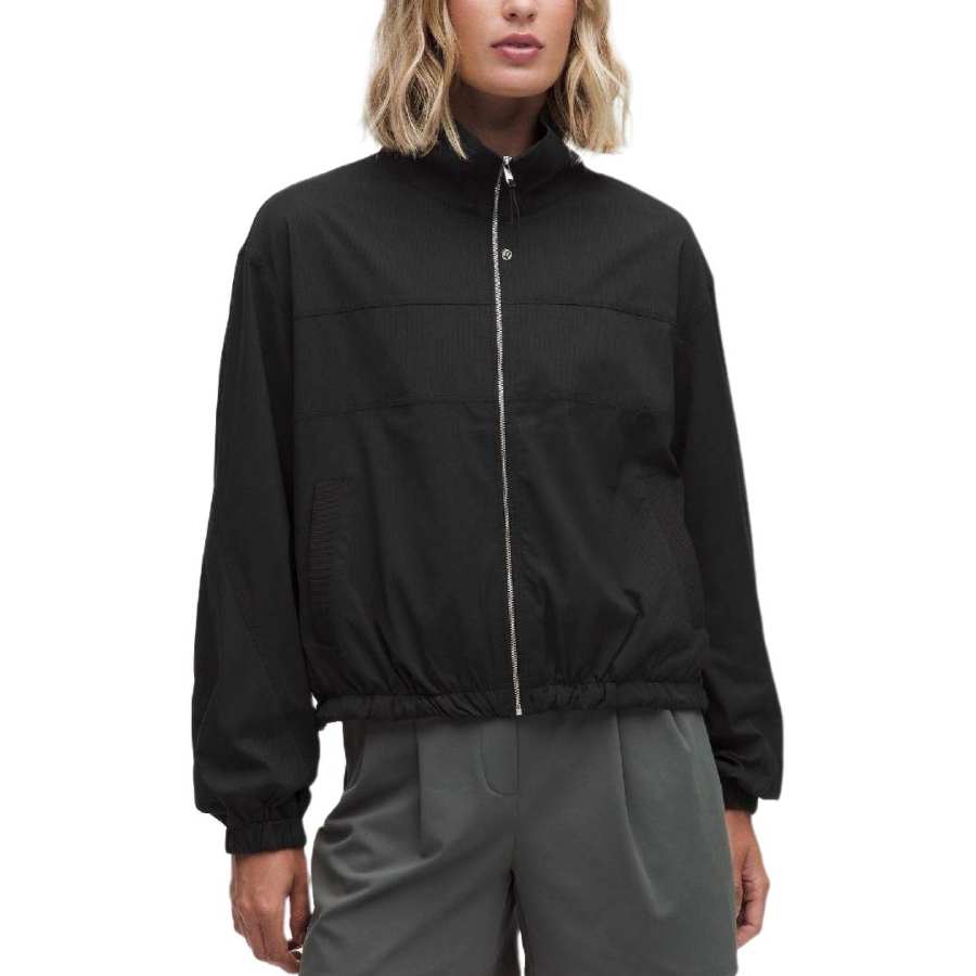 Lululemon Lululemon Dance Studio Jackets Women's Black/Blk Stand Collar Moderate