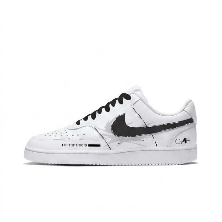 Nike Nike Court Vision 1 Skateboard Shoes Unisex Low Top Black