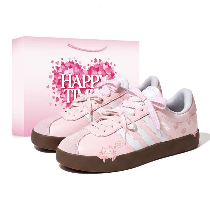 Adidas Adidas VL COURT 3.0 German Army Trainers Women's Low Top Pink
