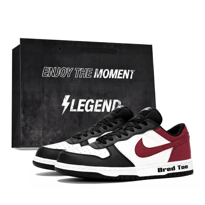 Nike Nike Dunk Skateboard Shoes Men's Low Top Black/Red/White