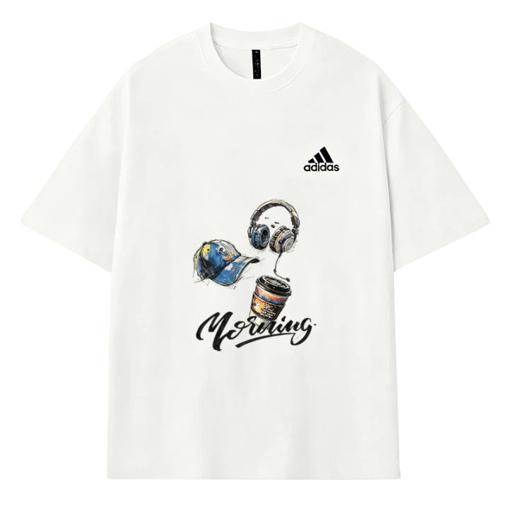 Adidas Adidas MUST HAVES T Shirts Unisex Ecru Crew Neck Thin