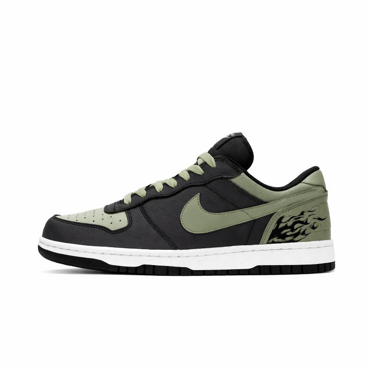 Nike Nike Dunk Skateboard Shoes Men's Low Top Black/Green/White