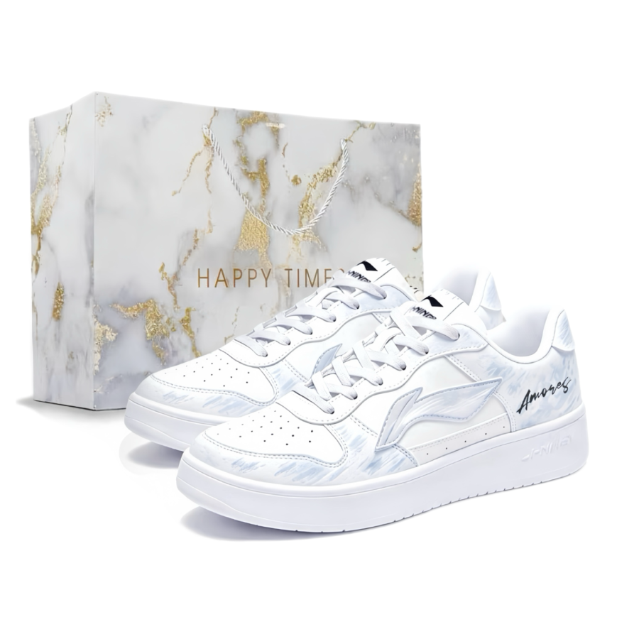 Li-Ning Li Ning Floating Boat Skateboard Shoes Unisex Low Top Blue With White Lettering