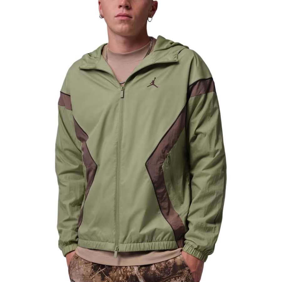 Jordan Jordan Brooklyn Jackets Men's Crocodile Leather/Crocodile Leather/Swan Velvet Brown/Velvet Brown Hooded Non Detachable Moderate