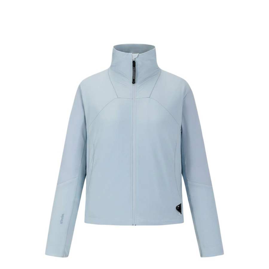 SALOMON Jackets Women's Sky Track Blue Stand Collar Moderate