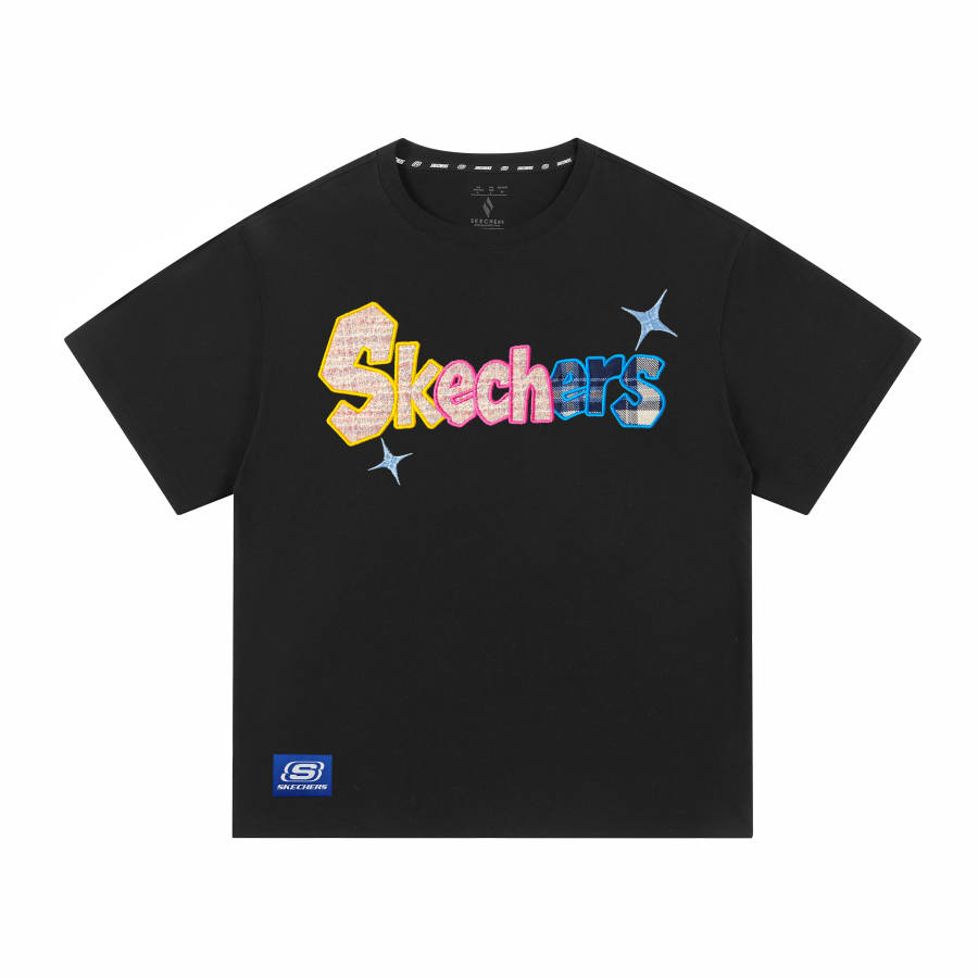 Skechers T Shirts Unisex Crew Neck Moderate Straight Fit