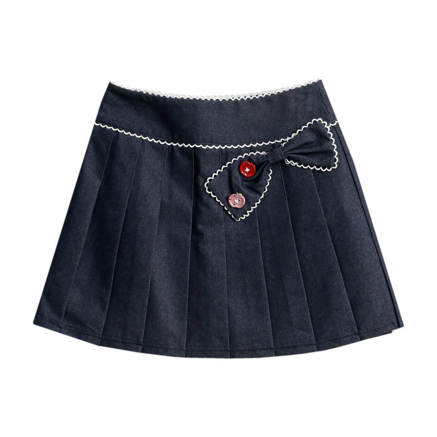 SNBL Casual Short Skirts Women's Dark Blue Moderate Short Skirt A Line Skirt
