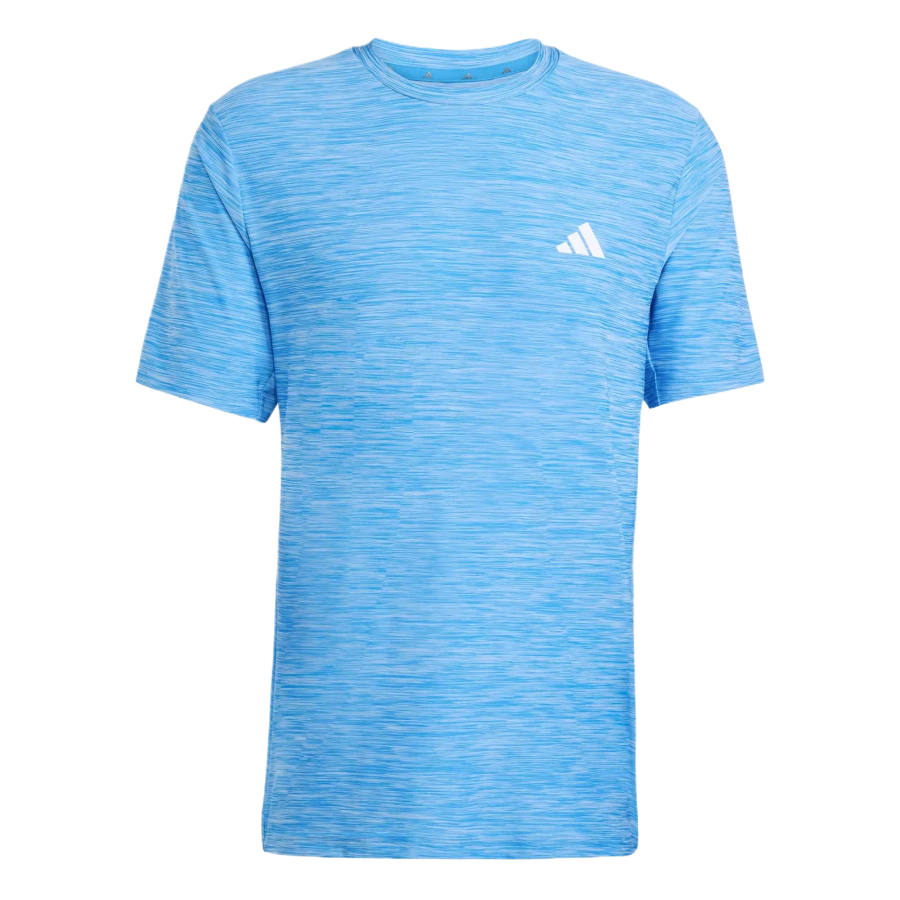 Adidas Adidas ESSENTIALS Fitness Clothing Men's Blue Crew Neck Moderate