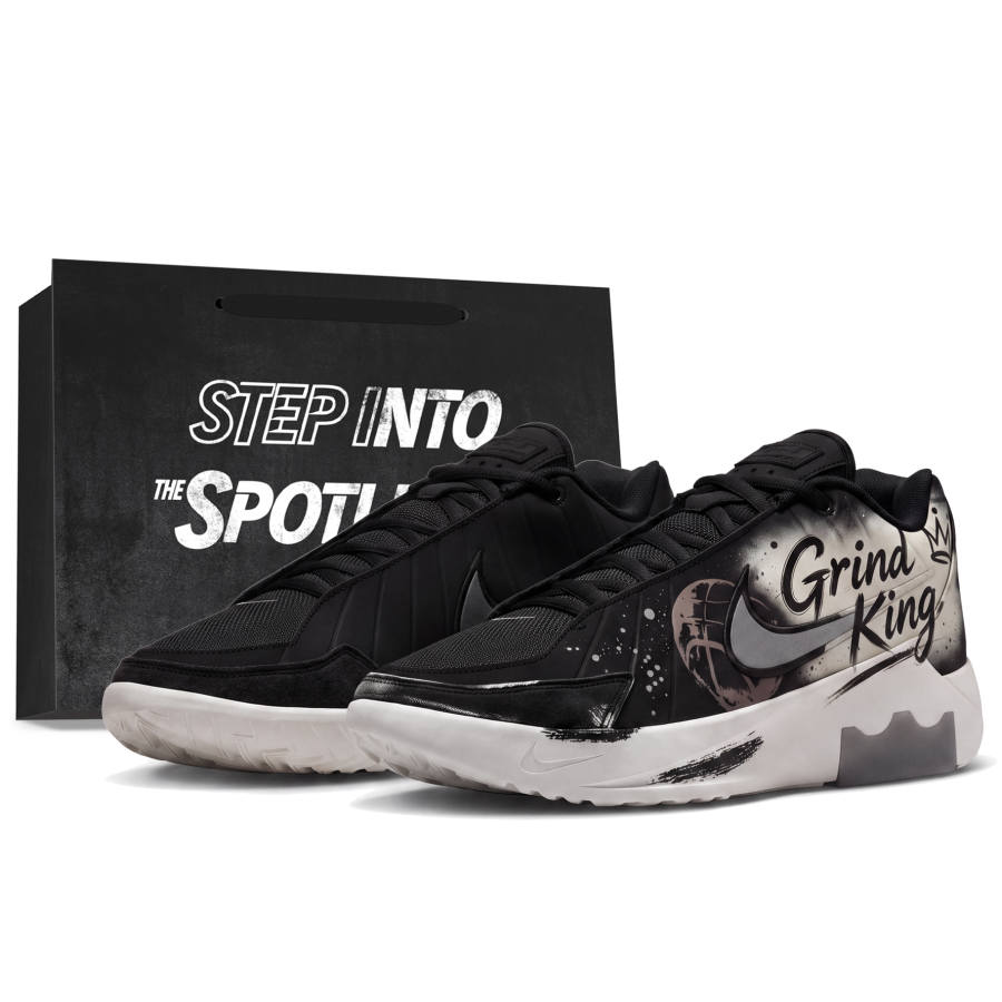 Nike Nike LEBRON WITNESS IX Basketball Shoes Men's Low Top Black/White/Umber/Gray