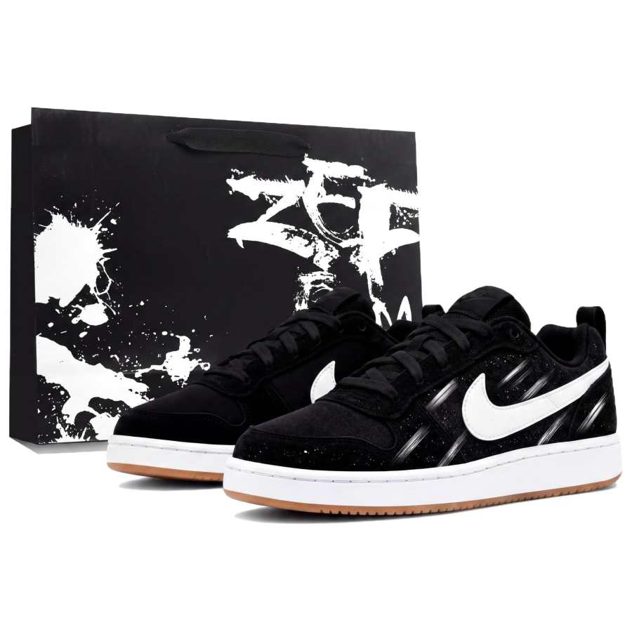Nike Nike Court Borough Skateboard Shoes Men's Low Top White, Black