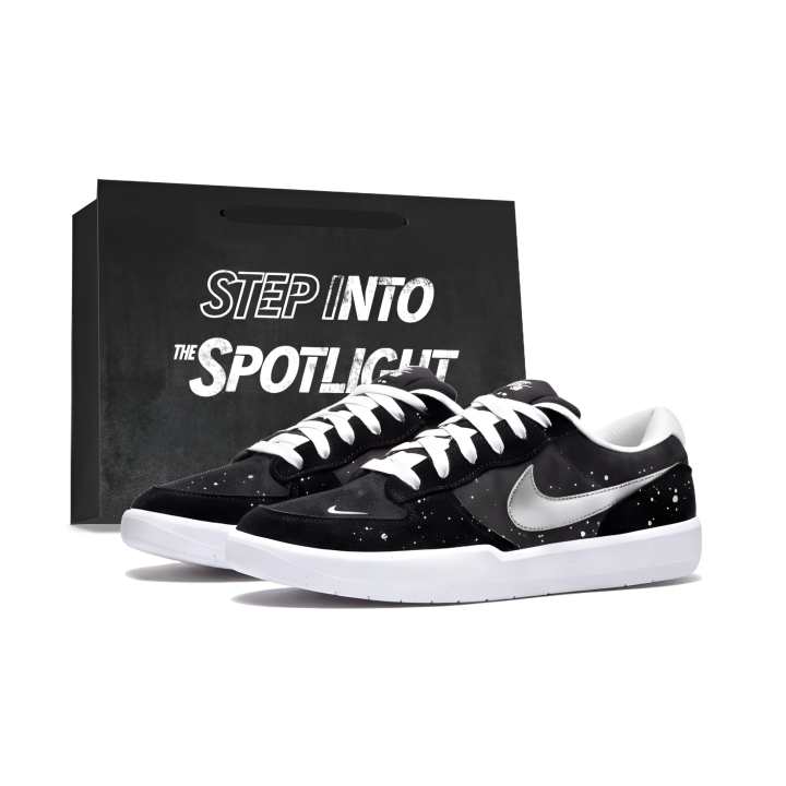 Nike Nike SB Force 58 Skateboard Shoes Unisex Low Top Black/Silver/White