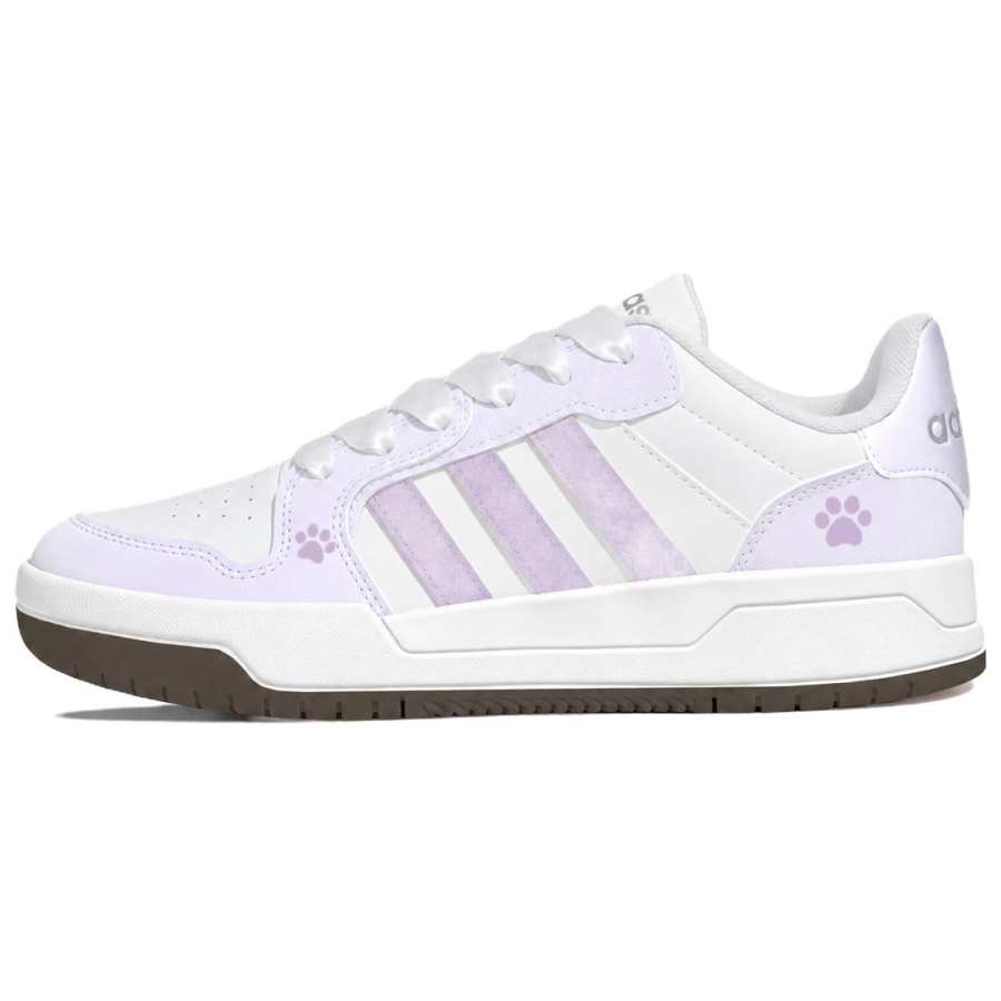 Adidas Adidas ENTRAP Skateboard Shoes Unisex Low Top Purple Mist Cat Paw