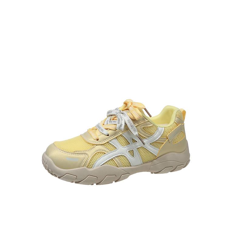 JBBCN Casual Shoes Women's Low Top Beige/Blue/Yellow