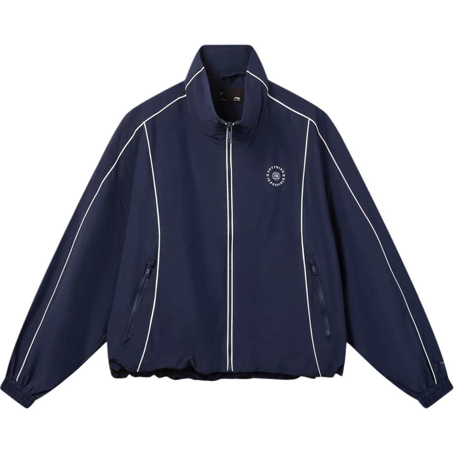 Li-Ning Li Ning Sports Life Collection Trench Coats Women's Lighthouse Blue Stand Collar Moderate