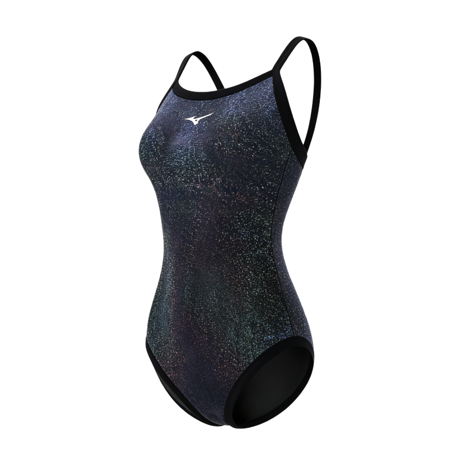 Mizuno One Piece Swimsuits Women's Bright Black Speed Style Triangle One Piece Swimsuit