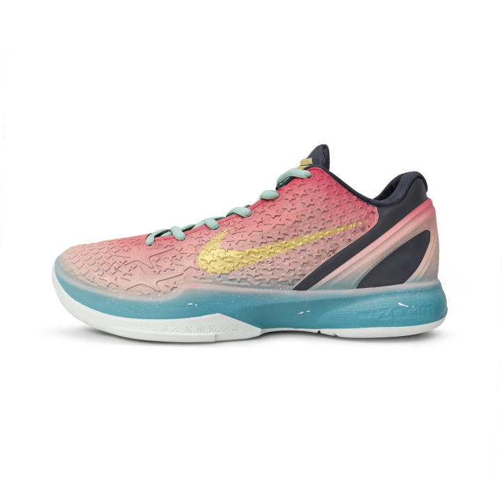 Nike Nike Zoom Kobe 6 Basketball Shoes Men's Low Top Pink/Blue/Gold