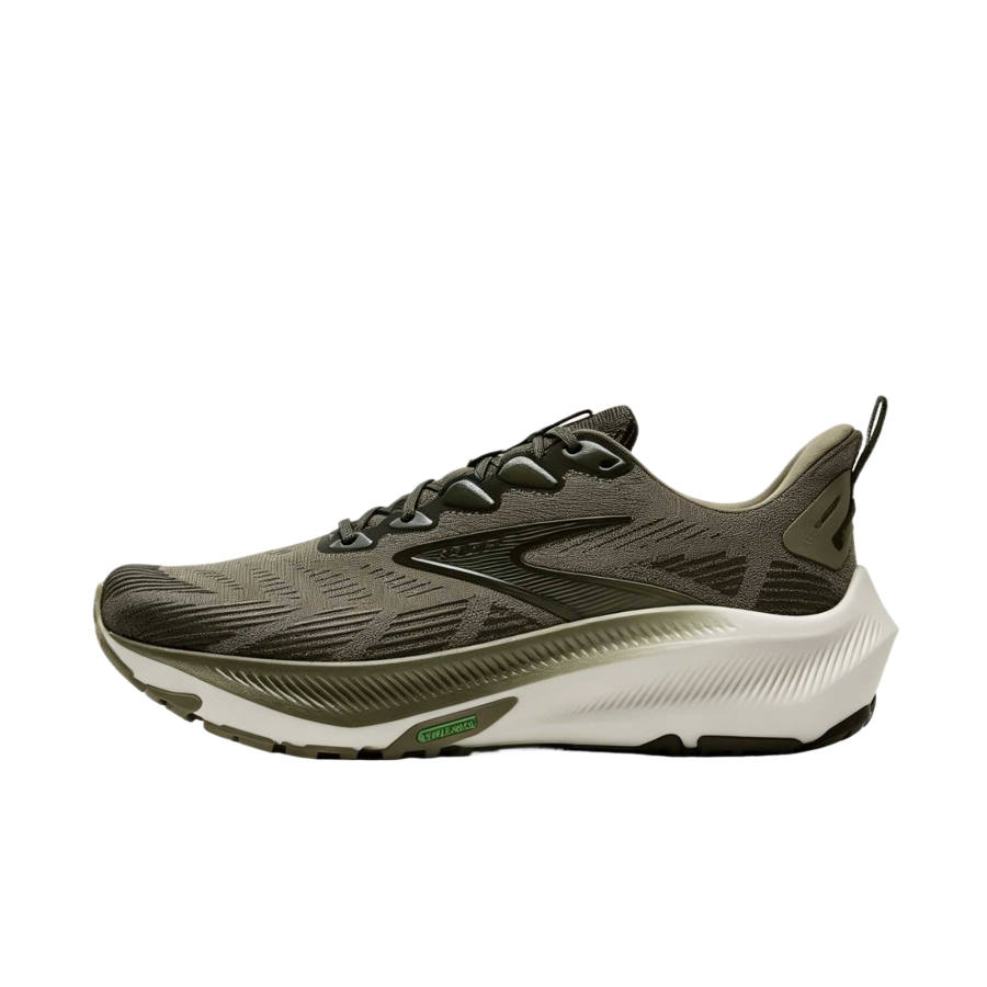 Brooks Ghost Trail Running Shoes Men's Low Top Olive Green/Olive Green/Metallic