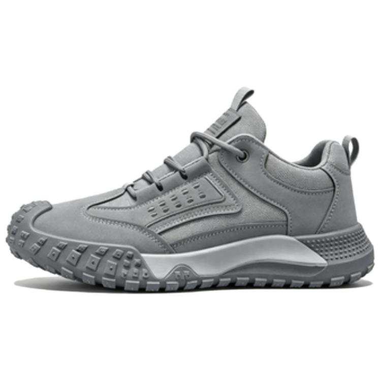 JBBCN Casual Shoes Men's Low Top Gray/Khaki