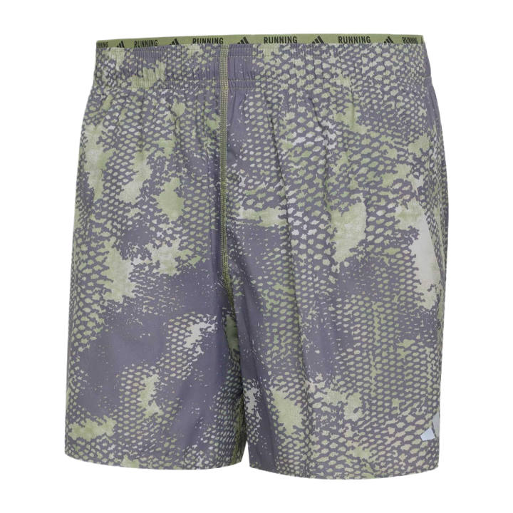 Adidas Adidas Running Shorts Men's Gray Two/Tent Green/Trace Gray Moderate