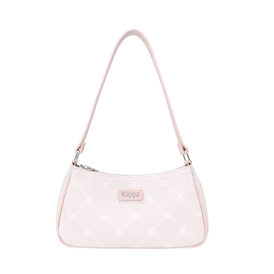 Kappa Matte Leather Handbag, Shoulder Bag Regular Women's Strawberry Milkshake Pink