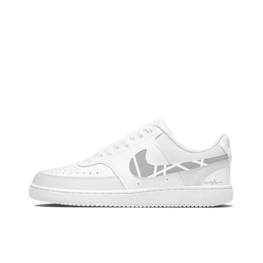 Nike Nike Court Vision 1 Skateboard Shoes Unisex Low Top Gray & White