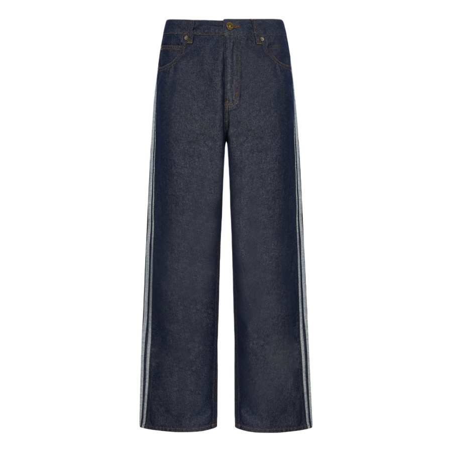 Adidas Originals Firebird Jeans Men's Denim Indigo Moderate Straight Fit Pants