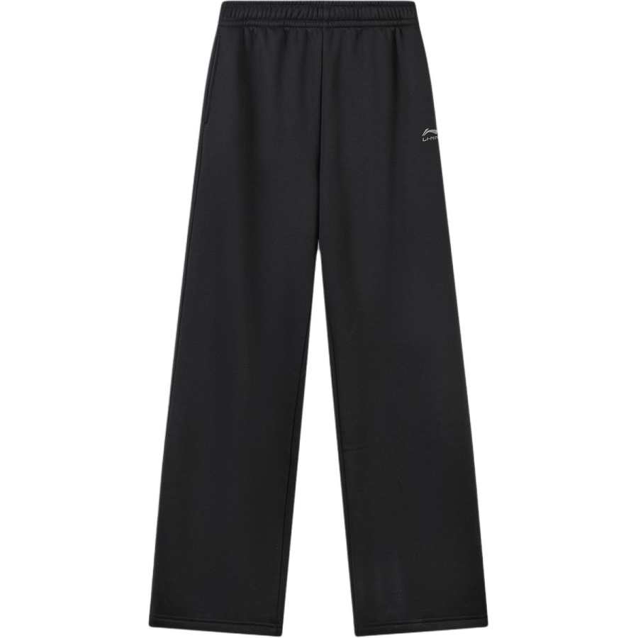 Li-Ning Li Ning Sports Life Collection Casual Pants Women's Black Moderate Straight Fit Pants