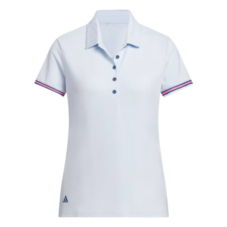 Adidas Adidas Ultimate365 Golf Clothing Women's Crystal Sky Polo Collar Moderate