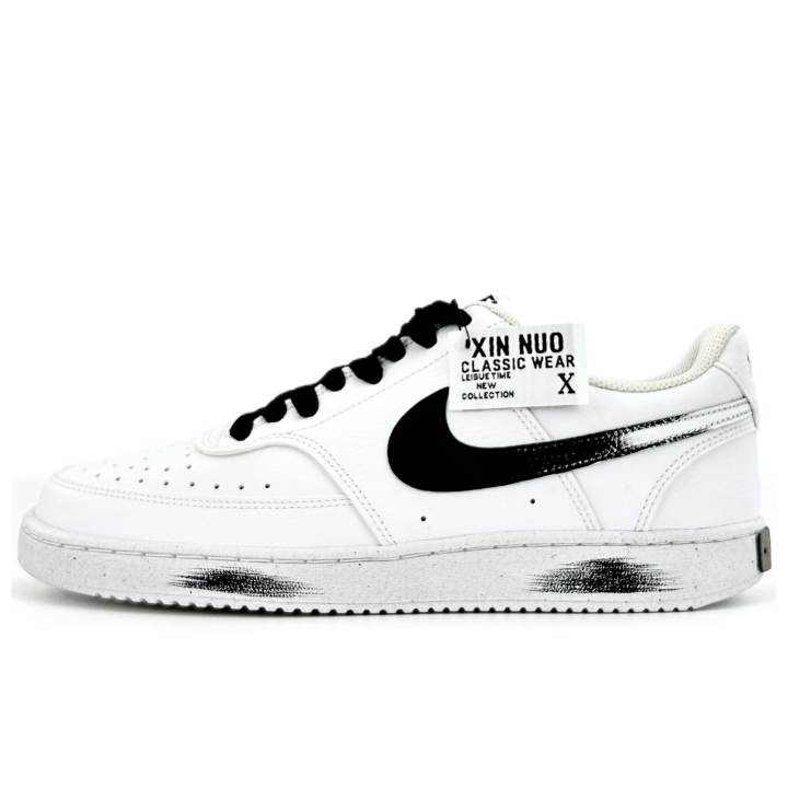 Nike Nike Court Vision 1 Skateboard Shoes Unisex Low Top White/Gray/Black