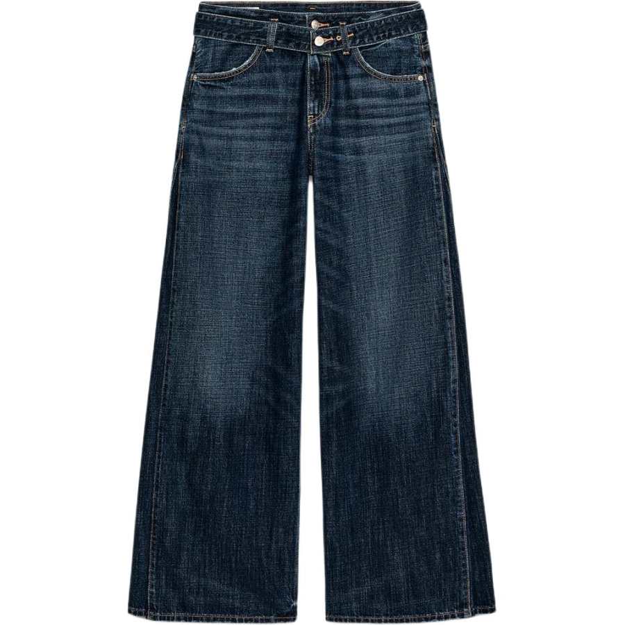 ZARA Trf Jeans Women's Sea Blue Moderate