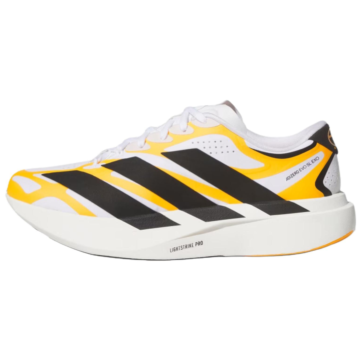 Adidas Adidas Adizero Evo SL Running Shoes Unisex Low Top Cloud White/Campus Team Gold/Core Black