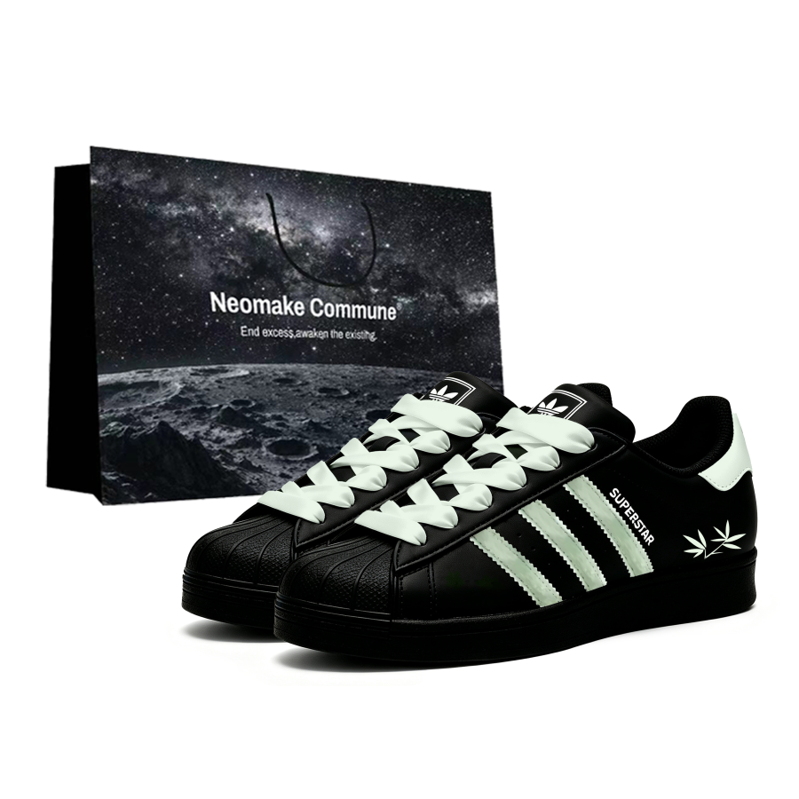 Adidas Adidas Originals Superstar Skateboard Shoes Unisex Low Top Light Green