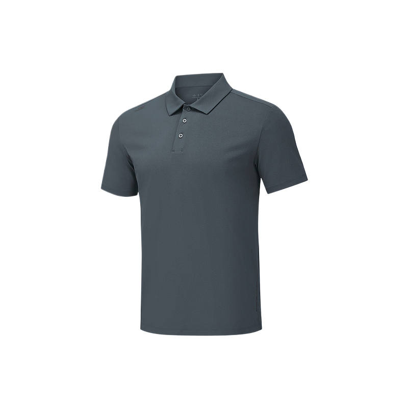 Skechers Polo Shirts Men's Charcoal Gray 000G Polo Collar Moderate