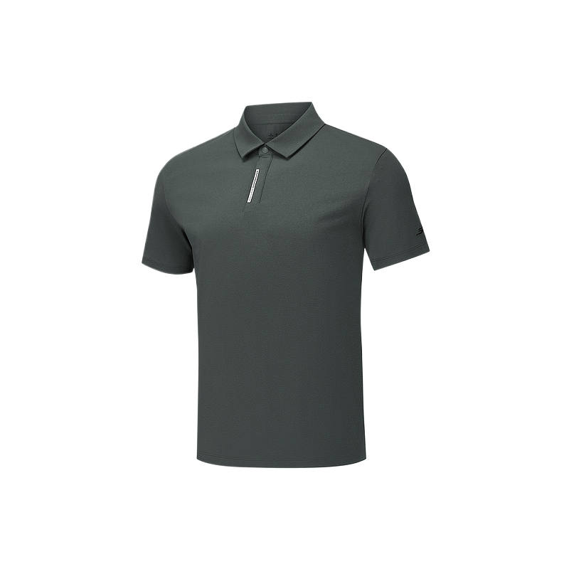 Skechers Polo Shirts Men's Smoky Gray 013P Polo Collar Moderate