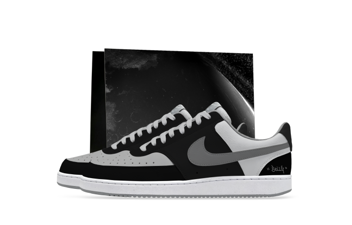 Nike Nike Court Vision Skateboard Shoes Men's Low Top White/Black/Gray