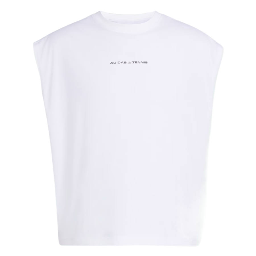 Adidas Adidas Tennis Tops Men's White Crew Neck Moderate