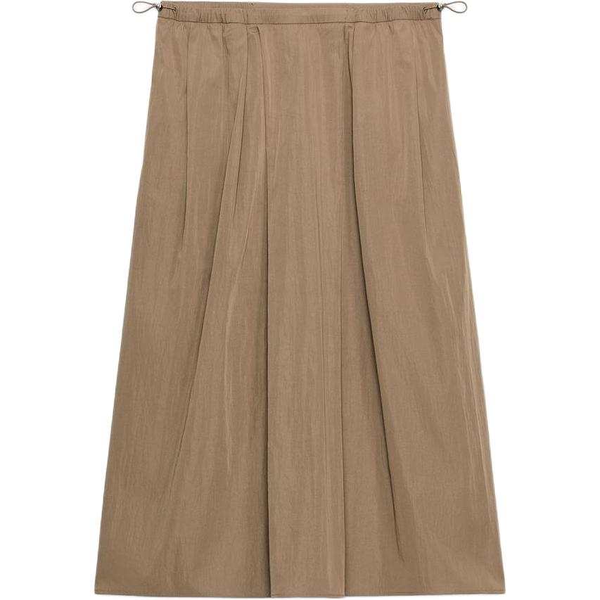 ZARA ZW Casual Long Skirts Women's Brown/Dark Taupe Moderate
