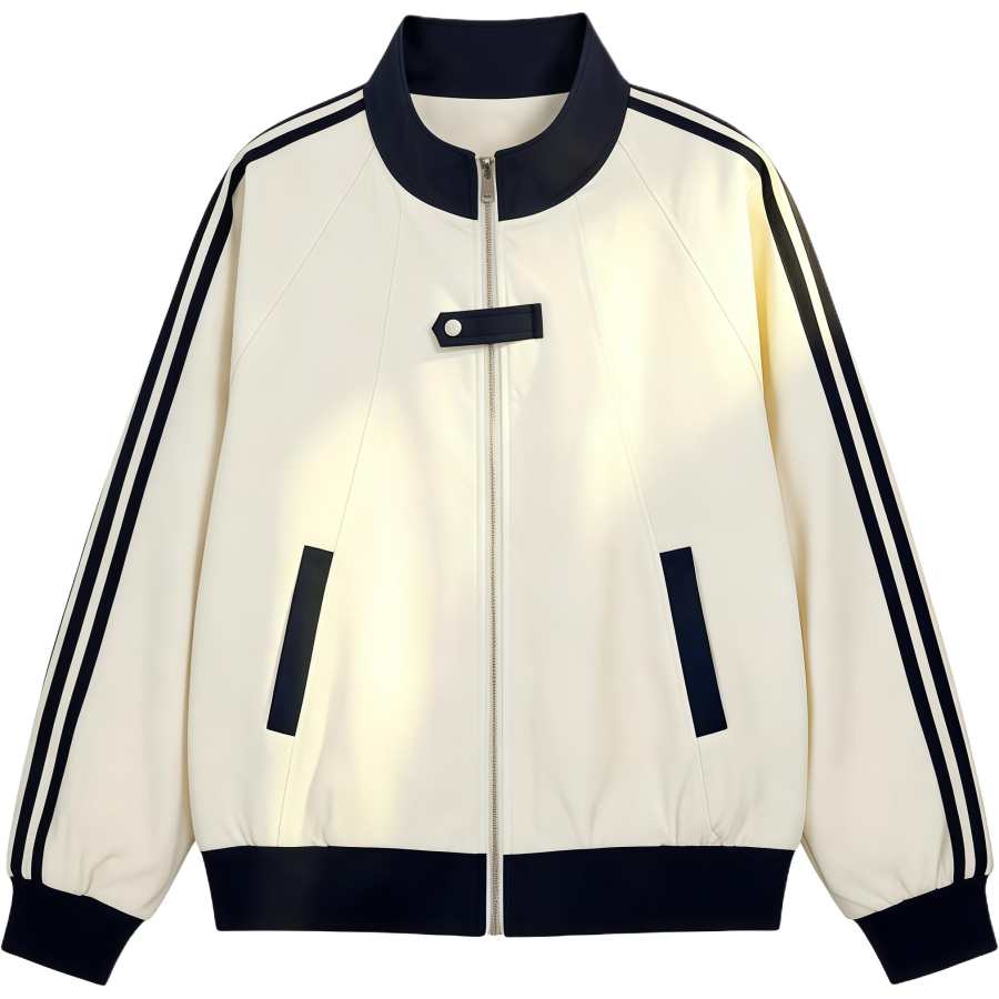 MostwantedLab Jackets Unisex Stand Collar Moderate Straight Fit