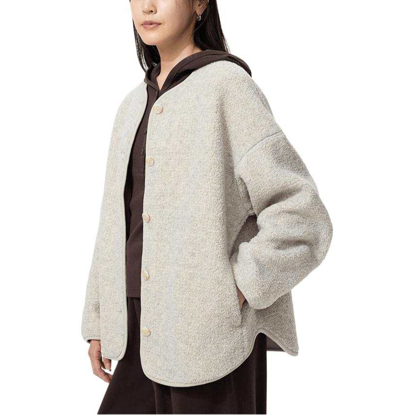 UNIQLO FW26 Velvet Jackets Women's Light Gray Moderate