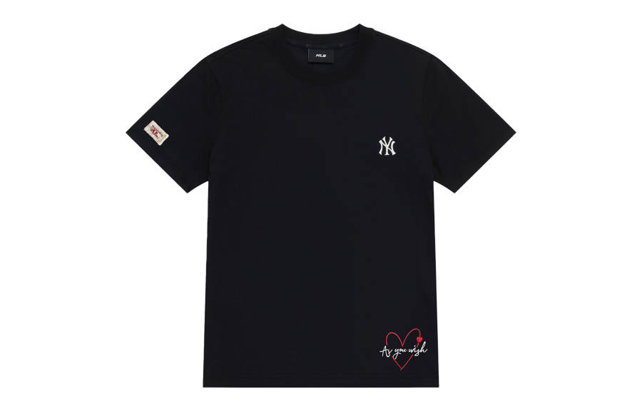 MLB MLB T Shirts Unisex Black Consider 1 Size Up Crew Neck Moderate