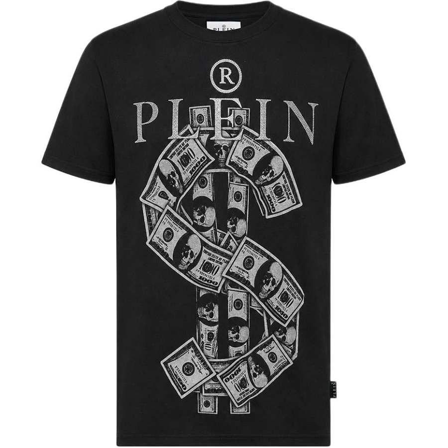 PHILIPP PLEIN T Shirts Men's Black Crew Neck