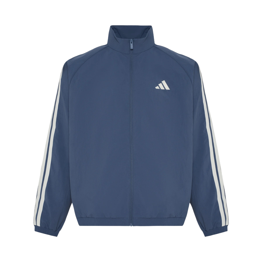 Adidas Adidas 3 Stripes Jackets Men's Soft Ink Blue Stand Collar Moderate