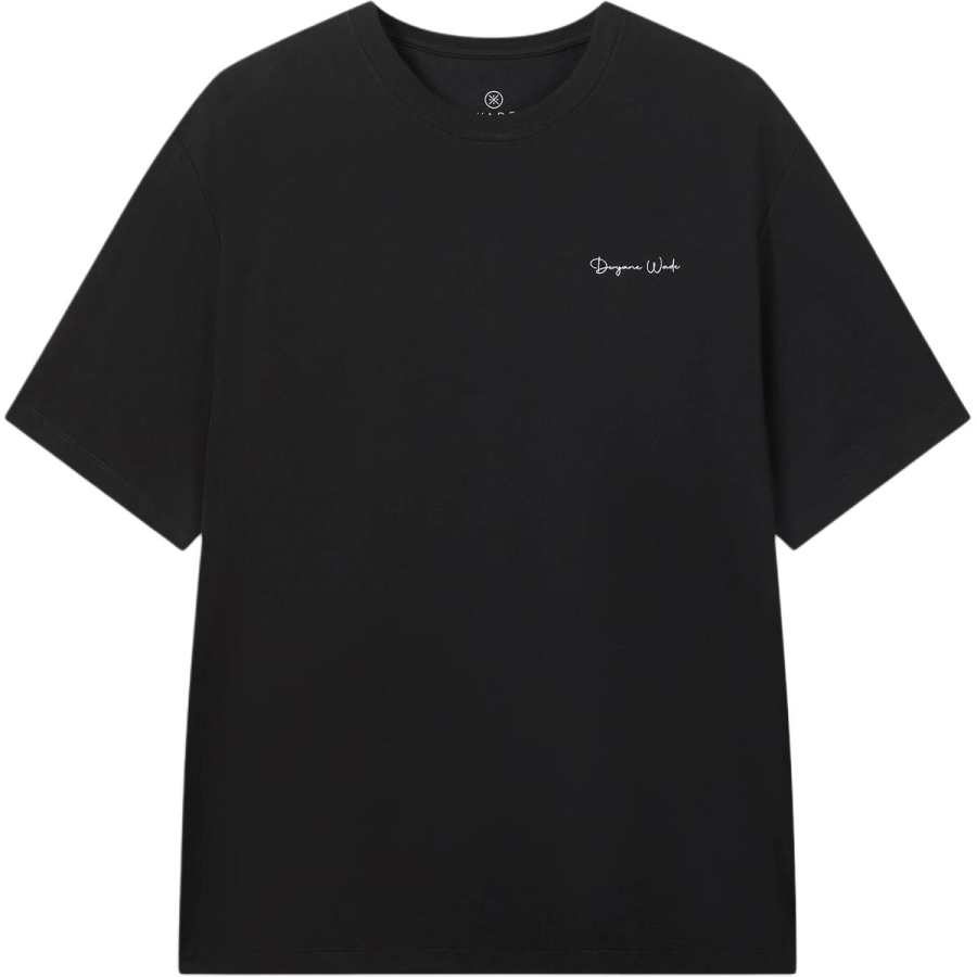 Li-Ning Li Ning T Shirts Men's Black Crew Neck Moderate Straight Fit