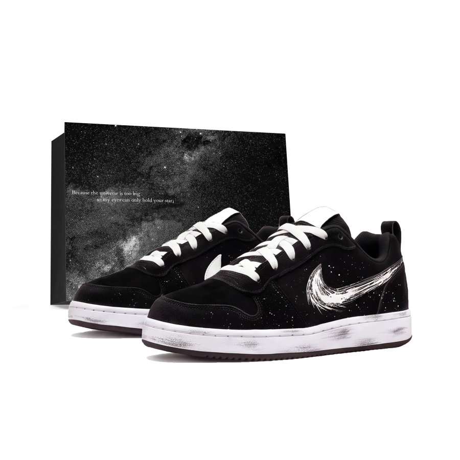 Nike Nike Court Borough Skateboard Shoes Unisex Low Top Black, White