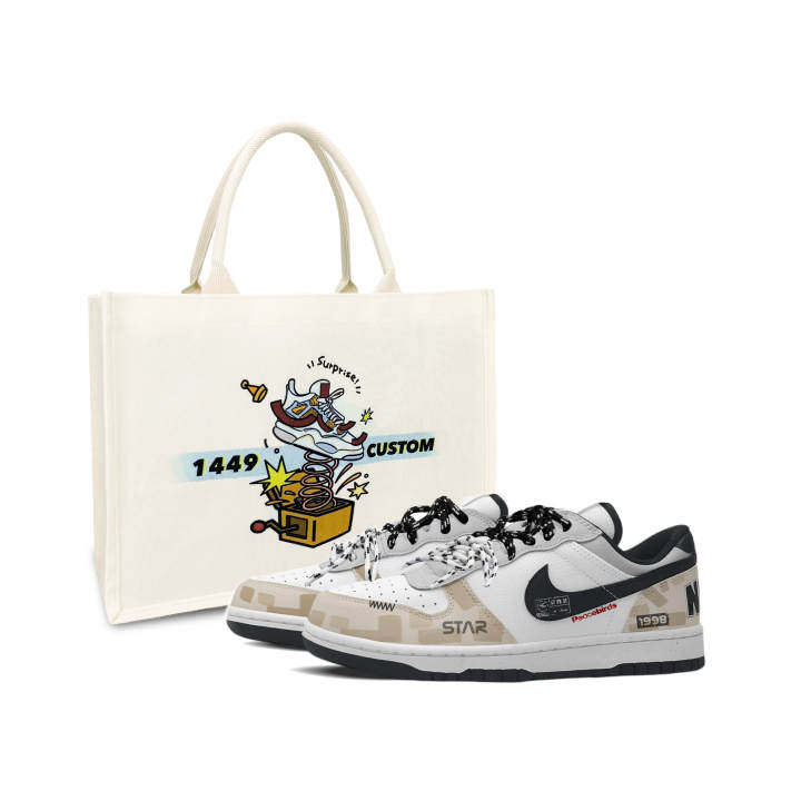 Nike Nike Big Skateboard Shoes Men's Low Top Brown Gray