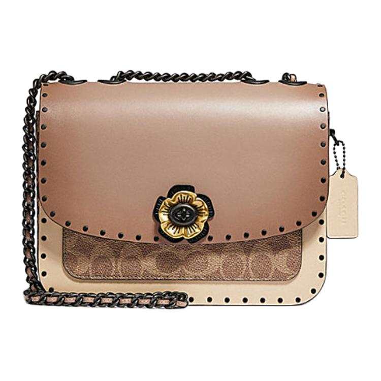 COACH Madison Leather Crossbody Bags Medium Women's Milk Tea