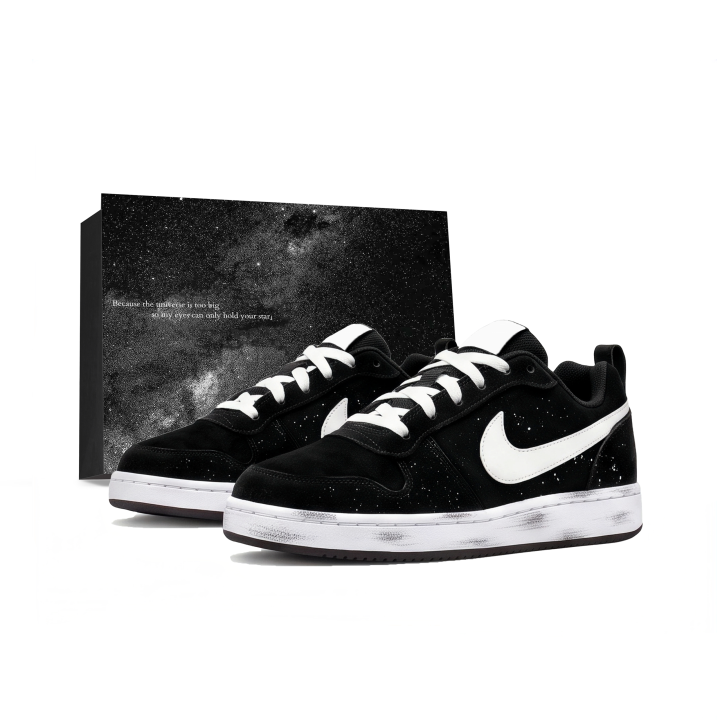 Nike Nike Court Borough Skateboard Shoes Unisex Low Top Black, White